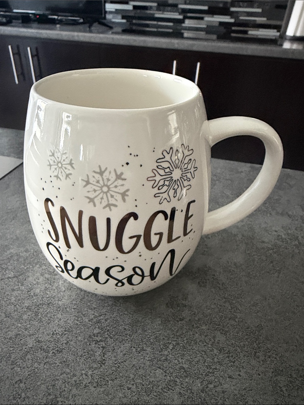 Snuggle Season White Ceramic Mug